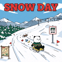 Snowboarding Snow Day GIF by Kanpai Pandas