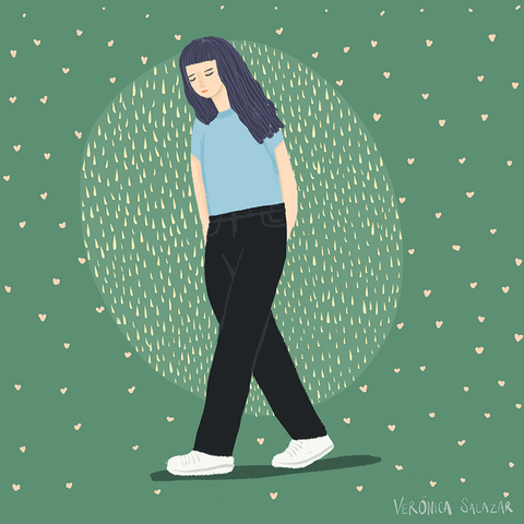 girl love GIF by Verónica Salazar