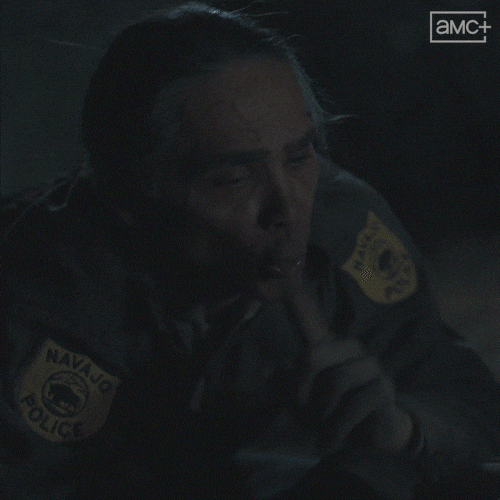 Be Quiet Zahn Mcclarnon GIF by AMC Networks