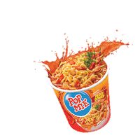 hungry instant noodles Sticker by POPMIE