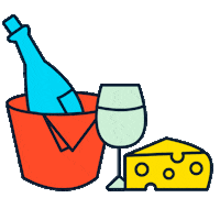 proudcc party business wine drinks Sticker