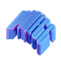 Typography Wave Sticker