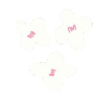 Happy Forget Me Nots Sticker