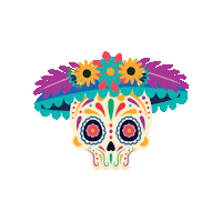 Day Of The Dead Fiesta Sticker by La Catrina MEXICO ®