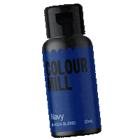 Dark Blue Water Sticker by Colour Mill