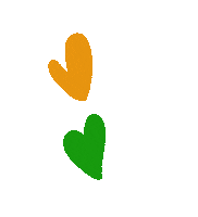 Independence Day Hearts Sticker