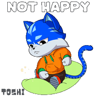 Frustrated Leave Me Alone Sticker by Toshithecat