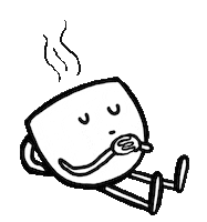 Tired But First Coffee Sticker by Rylsee