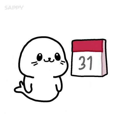 New Year Seal GIF by Sappy Seals