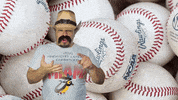 Baseball Lol GIF by Jenny Lorenzo