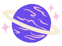 Space Stars Sticker by Adriana Esquivel