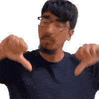 No Way Thumbs Down Sticker