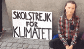 news protest climate change climate crisis greta thunberg GIF