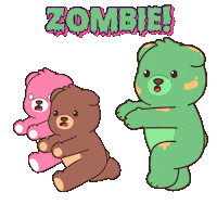 Teddy Bear Running Sticker by BEARISH