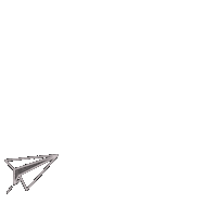 Paper Airplane Love Sticker