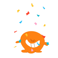 Happy Confetti Sticker by Cartoon Network Asia