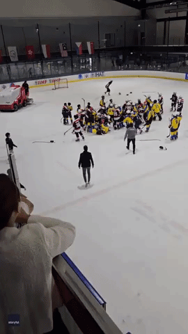 Massive Brawl Erupts During Handshake Line at Ice Hockey Game in Bangkok