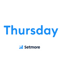 Thursday Sticker by Setmore