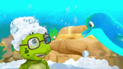 Bathing Peek A Boo GIF by moonbug