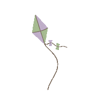 Kite Flying Sticker