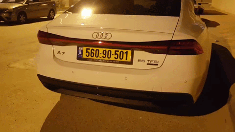 audi a7 backlights GIF