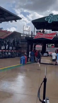 Rain Delay Called as Storms Pass Over St Louis Cardinals Game