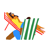 Summer Chilling Sticker by Centre Pompidou