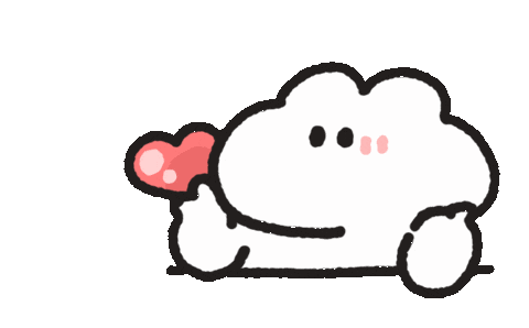 I Love You Hearts Sticker by おめがちゃん