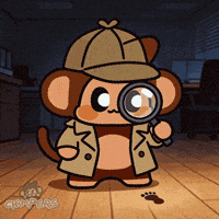 Suspicious Monkey GIF by Chimpers