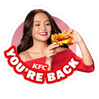 Youre Back Double Down Sticker by KFC Philippines