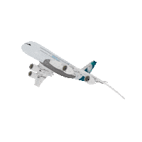 UNAQ fly airplane avion unaq Sticker