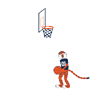 Auburn Basketball Tigers Sticker by Auburn University