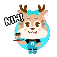 Rabbit Deer Sticker by Accurate Indonesia