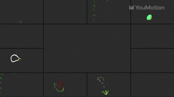 Animated Cartoon Animated Leafs and Flowers
