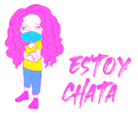 Bored Pink Sticker