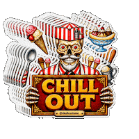 Descansar Ice Cream Sticker