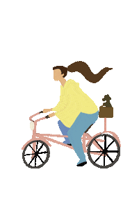 elliedoodles bike adventure ride biking Sticker