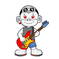 Rock Guitar Sticker by Zhot Music