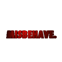3D Misbehave Sticker by misbehavesocaofficial