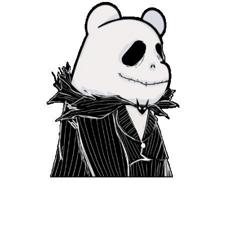 Nightmare Before Christmas Halloween Sticker by SuperRareBears