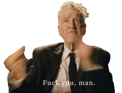 David Lynch Sticker by The Swan Collective