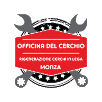 officinadelcerchio monza officina officina del cerchio Sticker