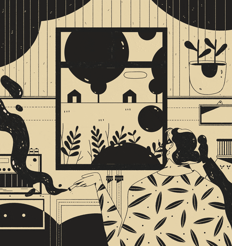 illustration mood GIF by VAL
