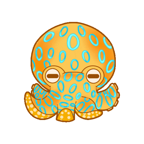 Ocean Snake Sticker by OctoNation® The Largest Octopus Fan Club!