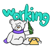 Beer Working Sticker