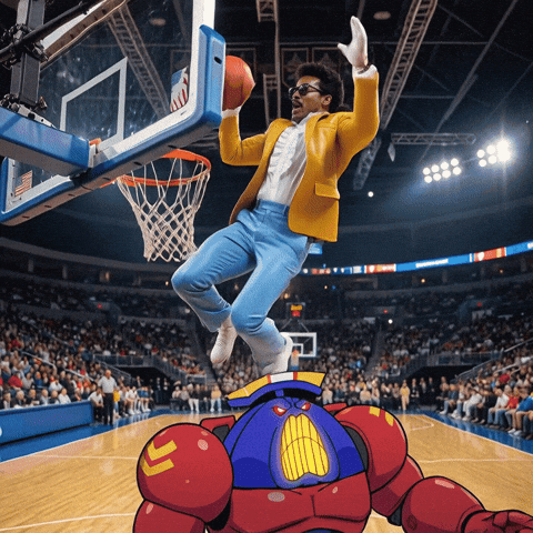 Slam Dunk Basketball GIF by Jukebox Saints