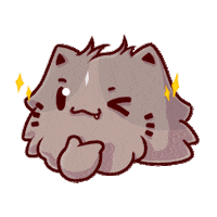 budjifriends cats wink sparkle toto Sticker