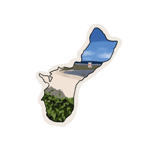 Beach Guam Sticker