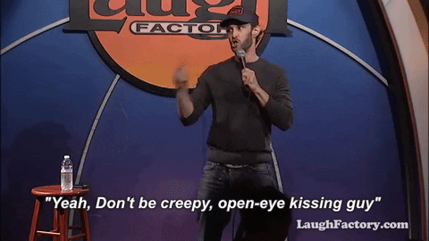 valentines day kiss GIF by Laugh Factory