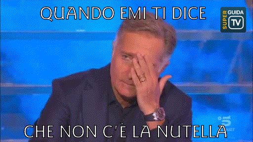 ciao darwin nutella GIF by SuperGuidaTv
